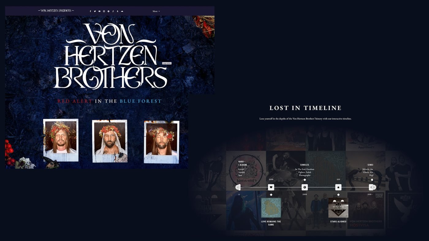Von Hertzen Brothers Website