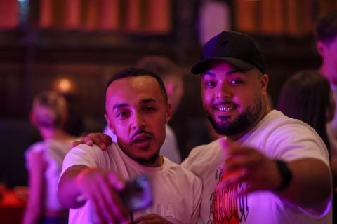 Revellers at the Kiss Hype Chart